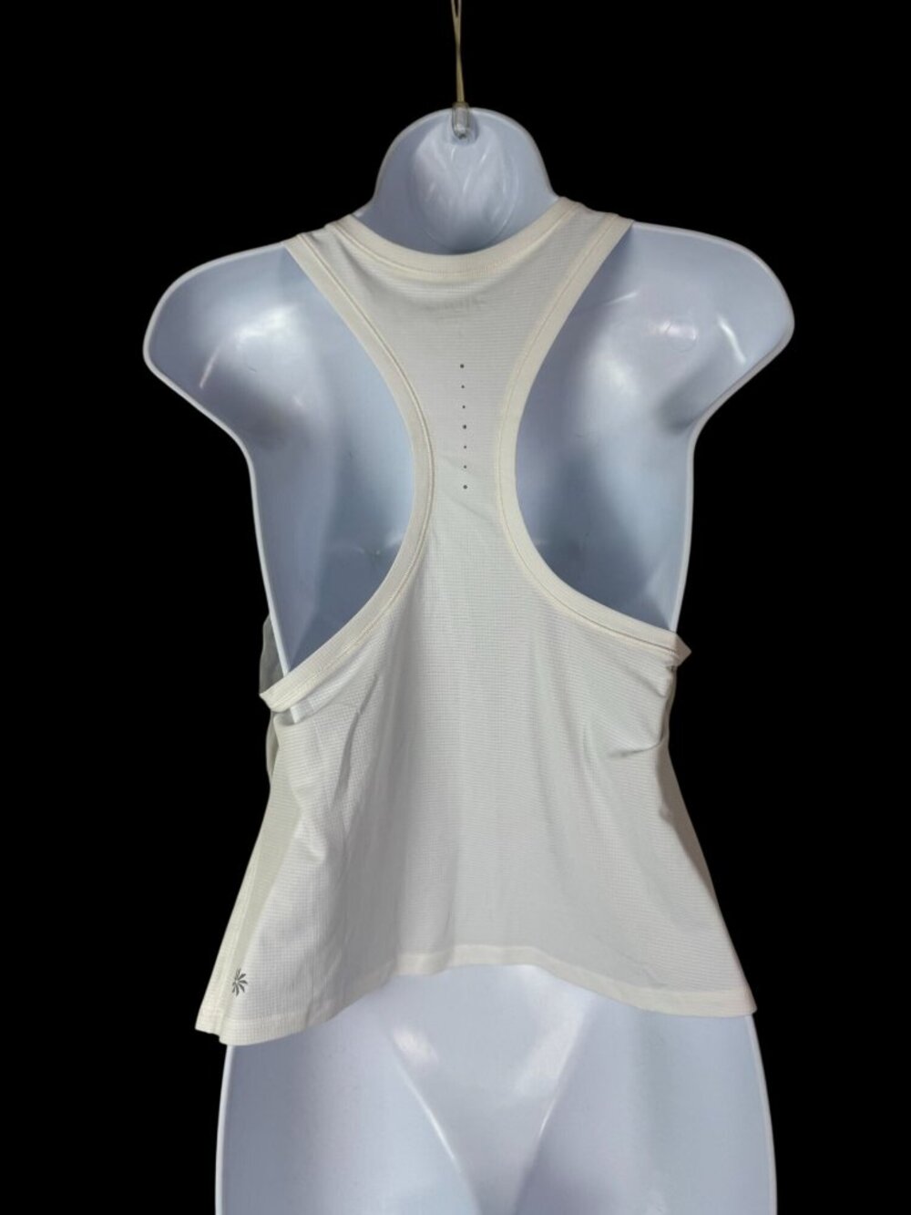 Athleta White Racerback Tank Top Small Lightweight Activewear Athletic